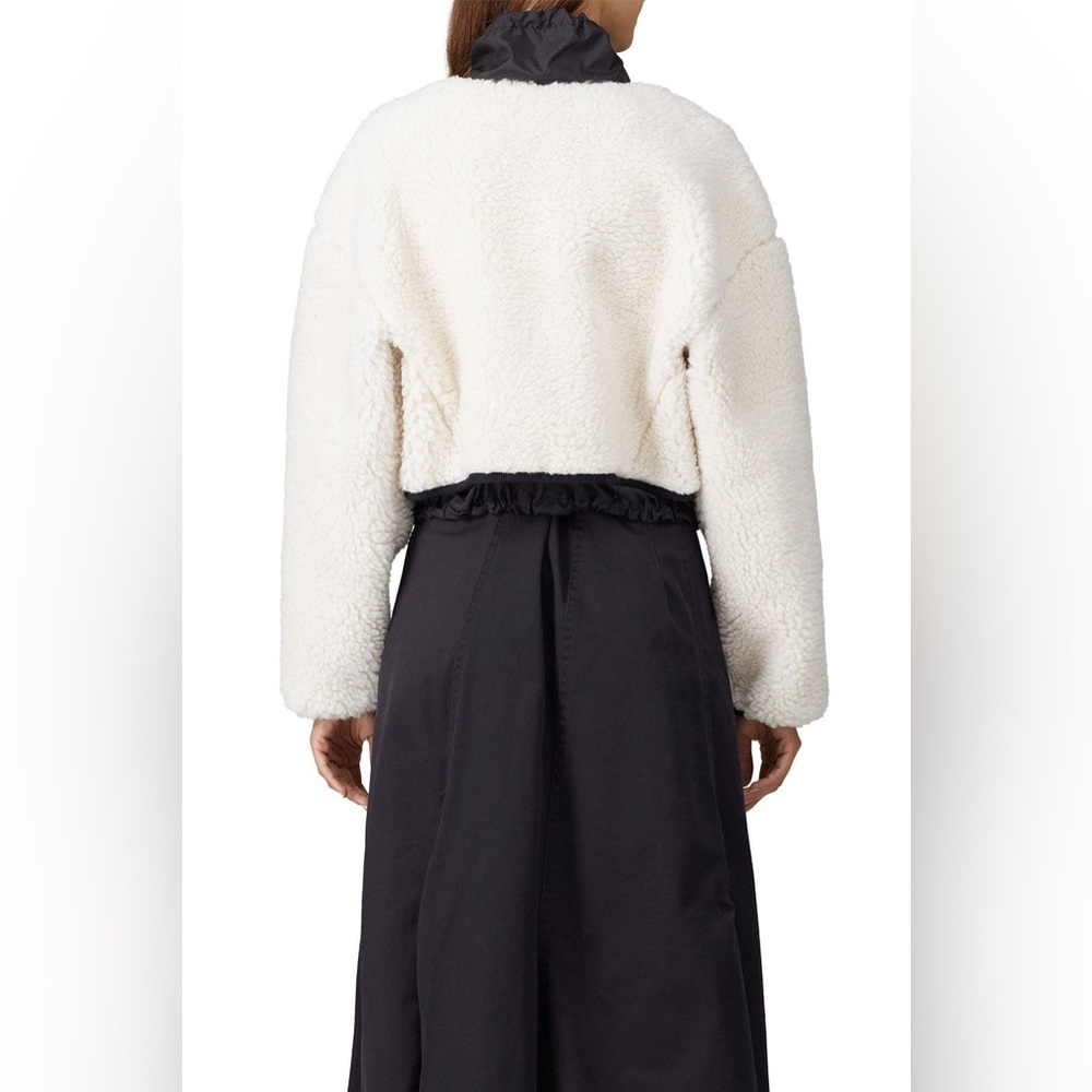 3.1 Phillip Lim Cropped Sherpa Bomber Jacket Size XS - Picture 5 of 10